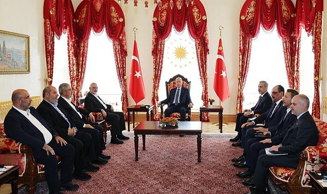 Cumhurbaşkanı Erdoğan, Hamas yetkilisi İsmail Haniye ve Mısır Dışişleri Bakanı Samih Şukri ile görüştü!