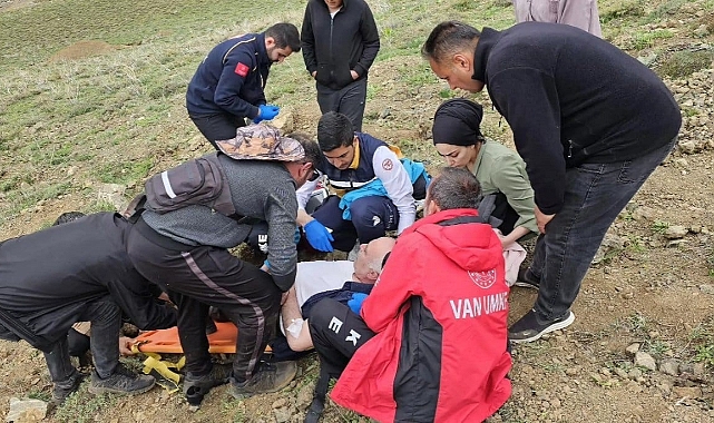 Erek Dağı’nda ot toplarken rahatsızlanan vatandaşın imdadına UMKE yetişti