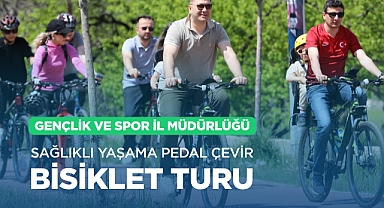 "Sağlıklı Yaşama Pedal Çevir" bisiklet turu düzenlendi
