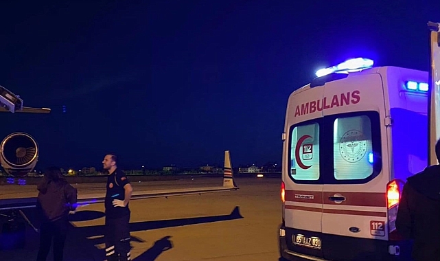 13 yaşındaki hasta ambulans uçakla İstanbul'a sevk edildi