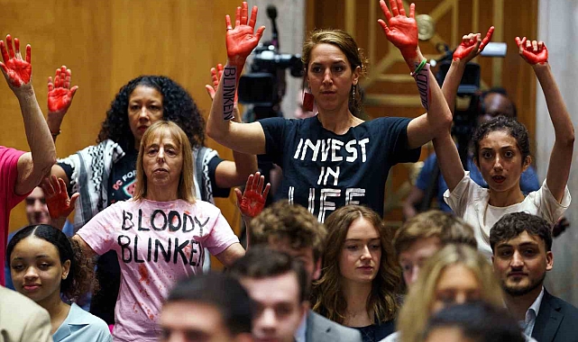 ABD Dışişleri Bakanı Blinken Senato'ya "Soykırım bakanı" diye protesto edildi