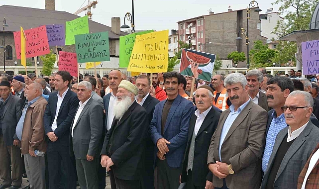 Ağrı'nın Patnos ilçesinde İsrail'e lanet okundu