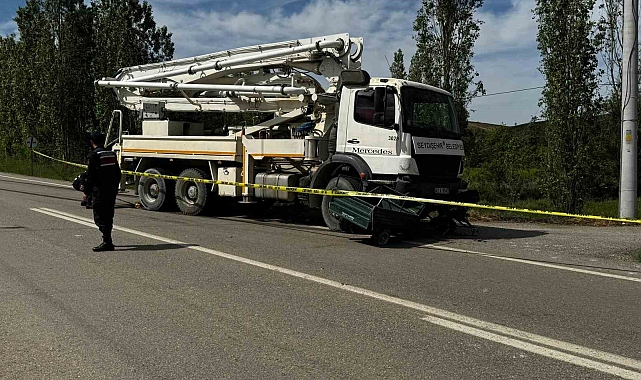 Beton pompası vincinin çarptığı patpat sürücüsü hayatını kaybetti