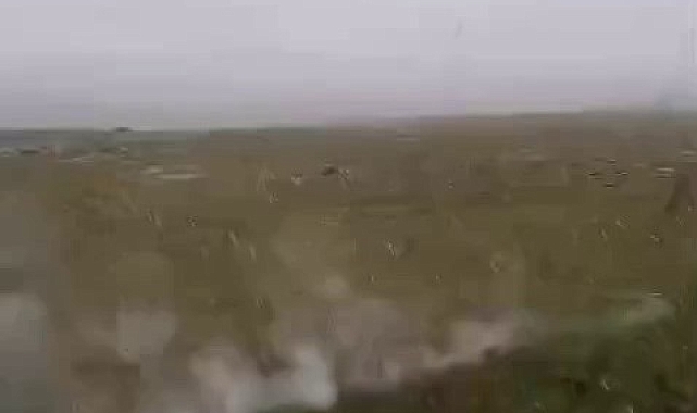 Düşen yıldırım büyük korku yaşattı
