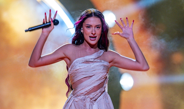 Eurovision'da İsrail temsilcisi şarkıcı Eden Golan, 100 araçlık polis konvoyuyla arenaya gitti