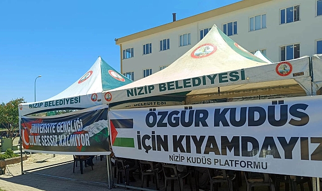 Gaün'de Gazze Protestosu Yapıldı