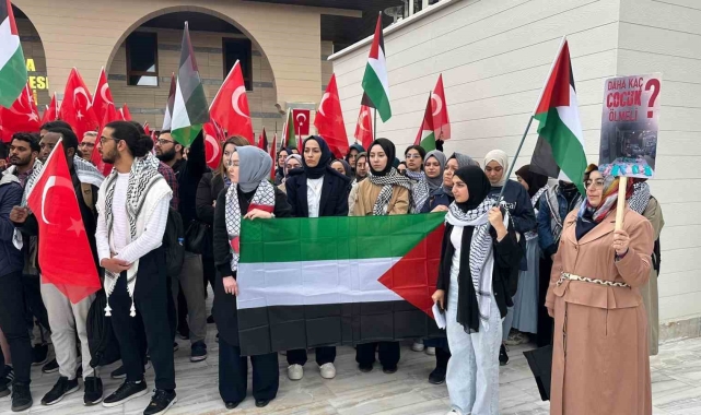 Gazi Üniversitesi'nde Filistin eylemi