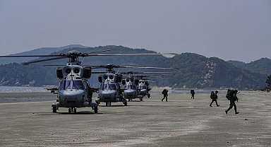 Güney Kore ordusun Sarı Deniz'de savunma tatbikatı gerçekleştirdi