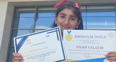 Iğdırlı öğrenci resim yarışmasında Türkiye birincisi oldu