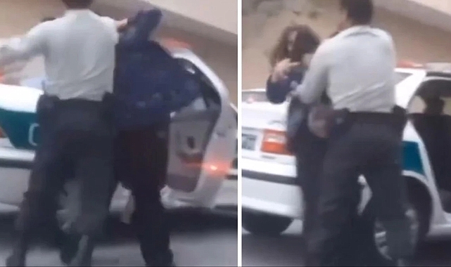 İran'da başörtüsü kuralına uymayan kadına şiddet uygulayan polis memuru gözaltına alındı