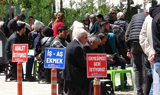 İşçilerin protestoları 9'uncu gününde