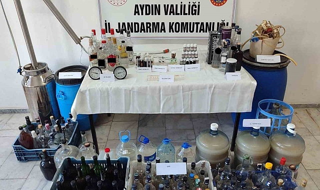 Jandarmadan kaçak alkol baskını
