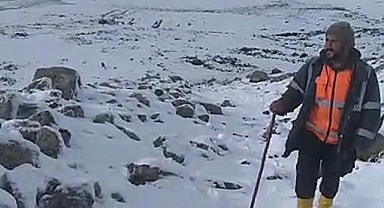 Kar yağışı hayvan sahiplerine zor anlar yaşattı