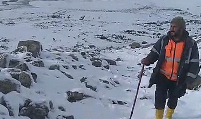 Kar yağışı hayvan sahiplerine zor anlar yaşattı