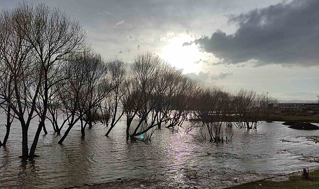 Nehir taştı, ova göle döndü