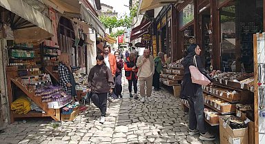 Safranbolu'da hafta sonu hareketliliği devam ediyor