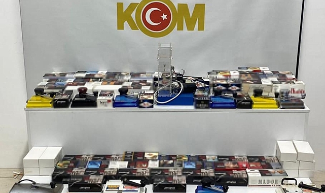 Samsun'da 30 bin 920 adet makaron ele geçirildi