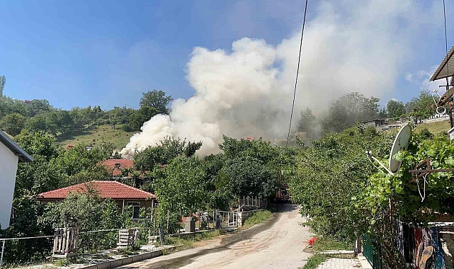 Sobadan çıkan kıvılcım, yangına sebep oldu