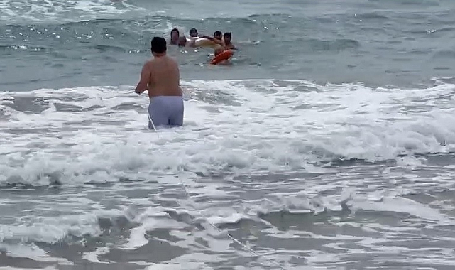 Tatilciler, boğulma tehlikesi geçirdi