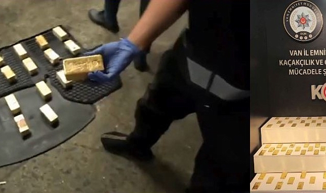 Van'da 94 kilo gümrük kaçağı altın ele geçirildi