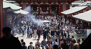 Ziyaretçiler kur farkının getirdiği avantajla Tokyo'nun tadını çıkardı