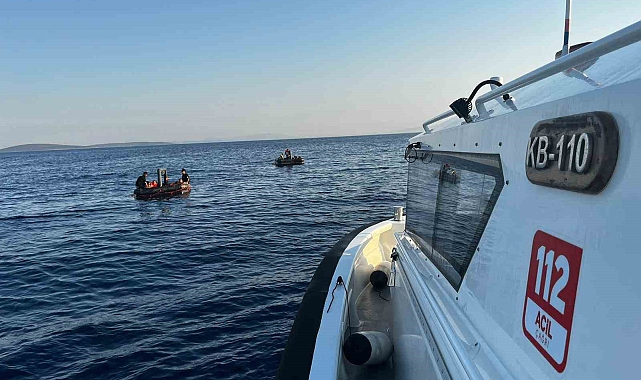 14'ü çocuk 33 düzensiz göçmen, denizin ortasına bırakıldı