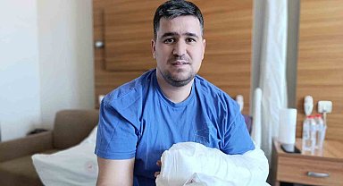Çimento karıştırma makinesiyle kesilen eli, ameliyatla yerine dikildi