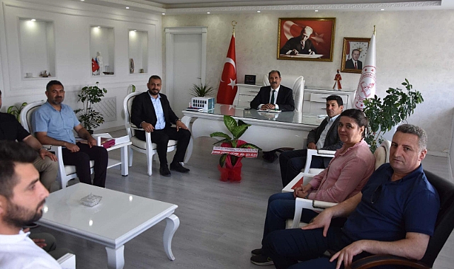 Eğitim Bir Sen’den Milli Eğitim Müdürü Aziz Gün’e hayırlı olsun ziyareti