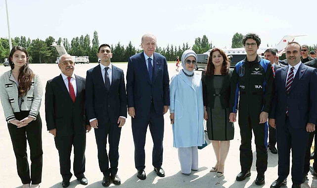 Erdoğan, ikinci astronotu Tuva Cihangir Atasever ve ailesini kabul etti