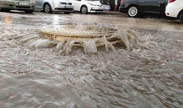 Fırtınada ağaçlar devrildi, yollar göle döndü