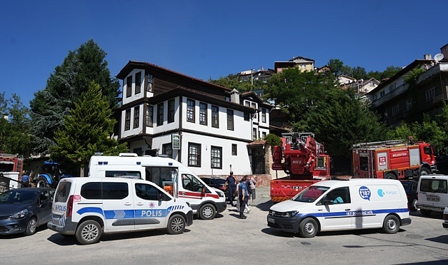 Kastamonu'da Tarihi Konakta Korkutan Yangın