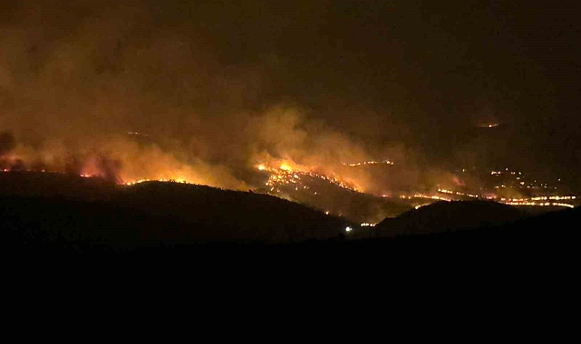 Kırsal alanda çıkan yangın, geniş alana yayıldı
