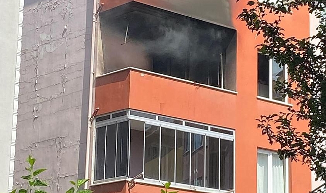 Mutfak tüpü patladı, evde yangın çıktı
