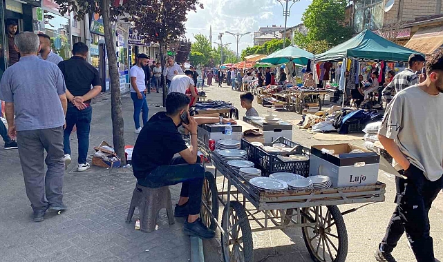 Patnos'ta alışveriş yoğunluğu