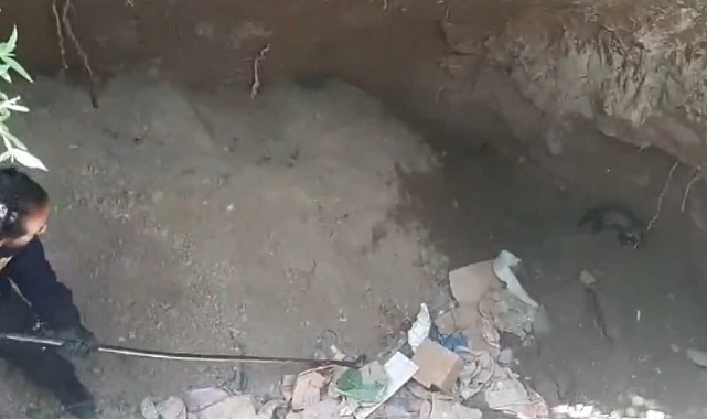 Sarsar, Dev çukurda mahsur kaldı