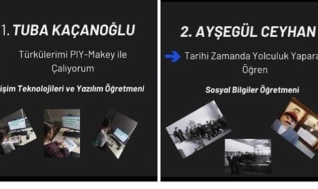 "Tasarımcı Öğretmenler Yarışıyor" adlı projede Ortaokulu öğretmenleri bir ve ikinciliği paylaştı