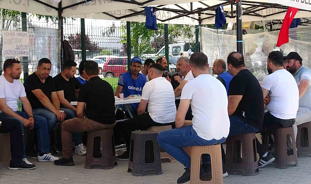 Üretimi durdurarak başlattıkları grev 32. gününde
