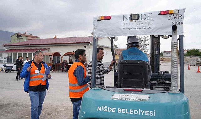 Yükümlülerin topluma kazandırılması amaçlı forklift operatörlüğü kursu açıldı