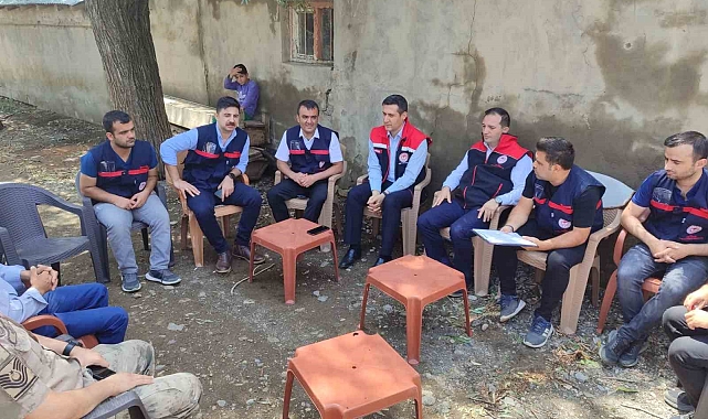 7 köyde yaşanan sel felaketinde hasar tespiti yapıldı