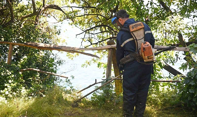 Adalet Bakanlığı Ceza İnfaz Kurumu mahkumlarından oluşan ekipler, Giresun Adası'nı temizliyor