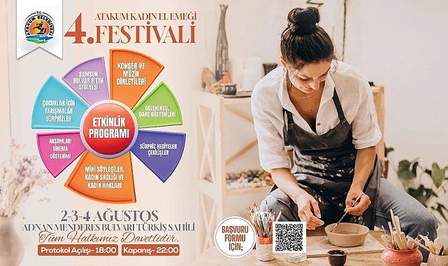 Atakum sahilinde '4. Kadın El Emeği Festivali'