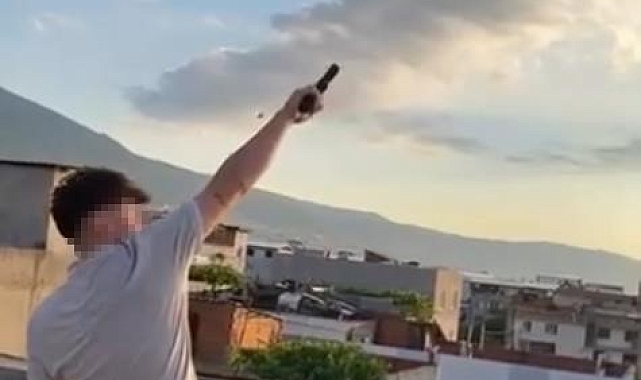 Çatıdan çatıya kaçarken yakalandı