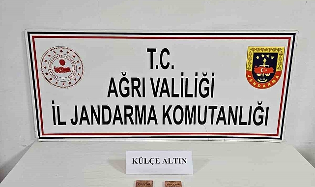 Doğubayazıt ilçesinde, yol kontrolünde 2 kilogram külçe altın ele geçirildi