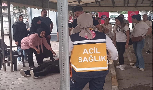 Iğdır’da işten atılan bayan işçi baygınlık geçirdi!