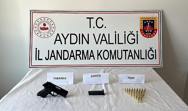 İncirliova'da yapılan kontrolde bir şahsın üzerinde ruhsatsız silah ele geçirildi