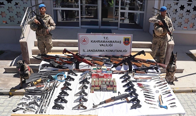 Jandarmanın operasyon düzenlediği evden cephane çıktı