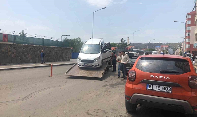 Kars'ta meydana gelen trafik kazasında, 1 kişi yaralandı