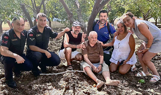 Kayıp Alzheimer hastası yaşlı adam, portakal bahçesinde uyurken bulundu