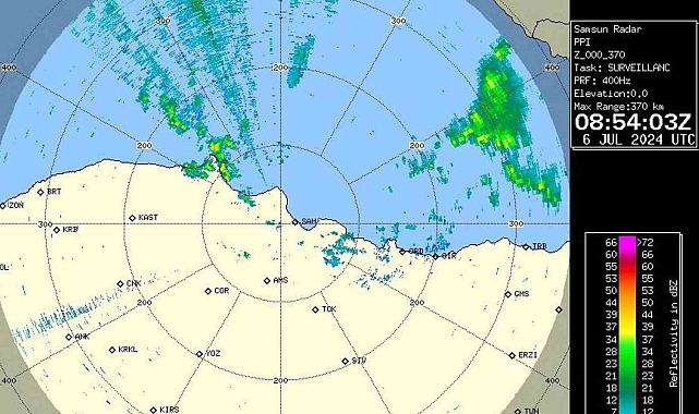 Meteoroloji Orta Karadeniz'e su baskını, sel, heyelan ve yıldırım uyarısı yaptı