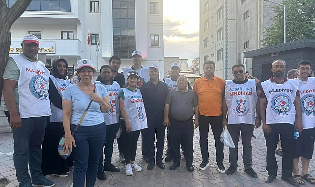 Öz Sağlık-İş Sendikasından Iğdır’da işten çıkarılan işçilere destek